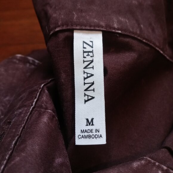 ZENANA oversized vintage washed shacket (M) - Picture 9 of 16